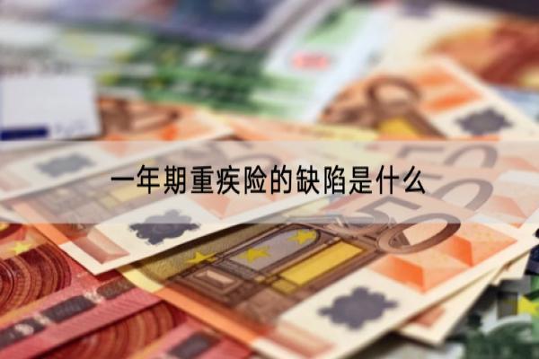 一年期重疾险的缺陷
