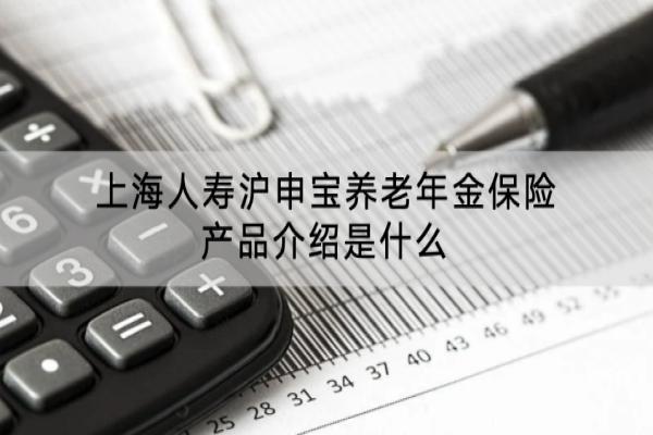 上海人寿沪申宝养老年金保险产品介绍